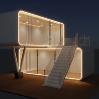Taille personnalisée Casa 40 Ft Maison résidentielle de luxe préfabriquée multifonctionnelle cabine Apple pour les ventes