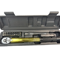 Nouveau 2025 or 23 pièces 1/4 ''20-200lb.ft clé dynamométrique ensemble d'outils bricolage réparation outils à main matériau de CR-V Durable poignée conviviale