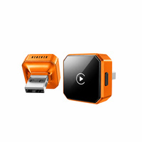 Adaptateur sans fil CarPlay Android Auto avec commutation rapide entre deux téléphones en un clic, connexion automatique rapide, dongle USB ABS