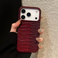 Funda para Teléfono con Patrón de Cocodrilo para iPhone 17 Pro 16 Pro Max, Diseño Degradado, 15/14/13 Pro, Estilo Moderno