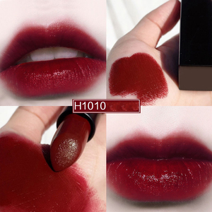 Rossetto Dark Night Taboo <span class=keywords><strong>Kiss</strong></span> in Tubetto Quadrato Nero, Idratante, Non Appiccicoso, Colore Tè al Latte, Trucco Labbra - Product Image 4