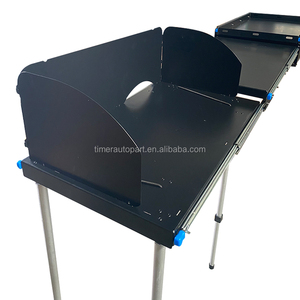 4x4 Truck Bed Outdoor Furniture Portable Aluminum Folding Cooking <strong>Table</strong> Heat Resistant <strong>Storage</strong> for Campervan SUV <strong>Camp</strong> Cupboard - Product Image 5