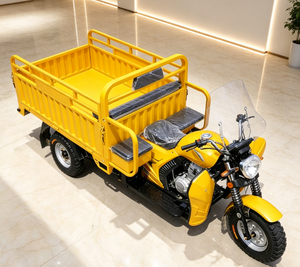 Tricycle électrique de transport 48V 501-800W à carrosserie ouverte, capacité de charge 300-400kg, jaune, trois roues - Product Image 5