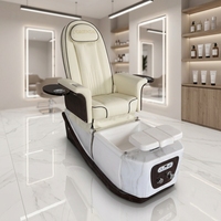 Spa pour les ongles professionnel de luxe européen unique, pédicure, bain à remous électrique, acier inoxydable, massage des pieds réglable en verre/plastique