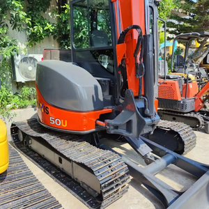 Excavatrice sur chenilles hydraulique Hitachi ZX50U 5 tonnes d'occasion haute performance, forte puissance de creusement, faible nombre d'heures de fonctionnement, en vente - Product Image 1