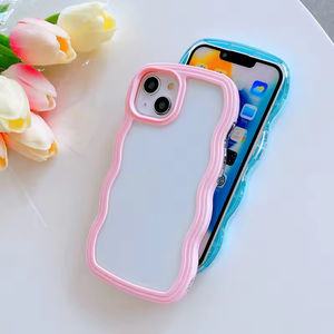 Gran Stock de Fundas para Celular Coreanas de Lujo con Borde Ondulado, Marco de TPU, Antigolpes y Antihuellas, en Varios Colores, para la Serie 17 - Product Image 6