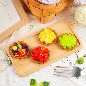 โมเดลเค้กจำลอง เค้กผลไม้ ทาร์ตไข่สไตล์ยุโรป ของตกแต่งหน้าร้านขนมหวาน อุปกรณ์ประกอบฉากถ่ายภาพอาหาร - Product Image 4