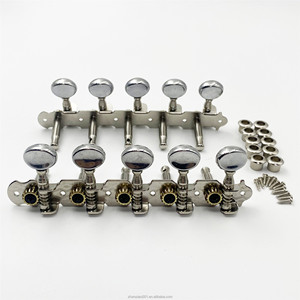 Clavijas de Afinación para Guitarra de 10 Cuerdas, Modelo 5R5L, Cabeza Redonda Pequeña, Acero, Venta Directa de Fábrica HIVE Original - Product Image 1
