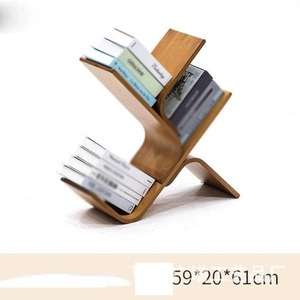 Wooden Multi Layer Shelf 3 <b>Floors</b> Durable Magazine Rack For <b>Sofa</b> Corner <b>Floor</b> Standing Storage - Product Image 5