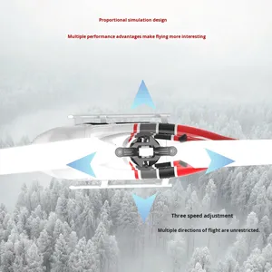 6CH 전동 2.4G 1/33 RC 플라이바리스 모델 헬리콥터 6축 자이로 기압계 고도 설정 초보자용 무선 조종 장난감 1080p - Product Image 2