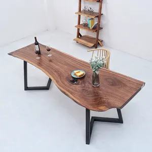 Деревянная плита Live Edge, стол, деревянная обеденная плита без грецкого ореха, оптовая продажа с завода