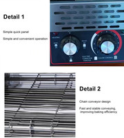 Grille-pain électrique professionnel à double fente et multi-tranches avec commande par bouton, idéal pour les petits-déjeuners, hôtels et restaurants