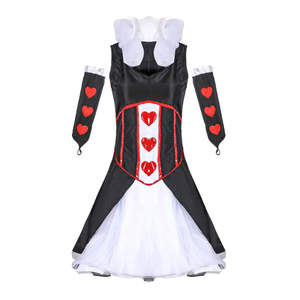 Disfraz <span class=keywords><strong>de</strong></span> <span class=keywords><strong>Reina</strong></span> <span class=keywords><strong>de</strong></span> <span class=keywords><strong>Corazones</strong></span> para Adultos, el Más Vendido para Halloween, Inspirado en TV y Cine, con Falda, Tiara y Vestido <span class=keywords><strong>de</strong></span> Poliéster para Fiestas - Product Image 5
