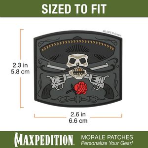 Patch en caoutchouc 3D PVC personnalisé El <span class=keywords><strong>Guapo</strong></span> avec dos en boucle souple pour vêtements - Product Image 2