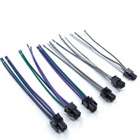 Rangkaian Kabel Kustom Molex Pitch 4.2mm Konektor Mini-Fit 4 6 8 Pin 5557-04R-400 Perakitan Kabel ATX CPU Komputer Elektronik
