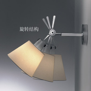 Modern Nordic Minimalist LED Wall <b>Lamp</b> for Bedroom and <b>Study</b> Cross-Border Manufacturer Rotating Bedside Reading <b>Lamp</b> - Product Image 5