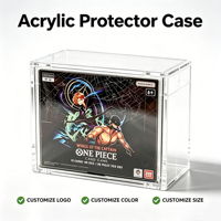 Boîte de présentation en acrylique pour cartes TCG pour Elite Trainer Box ETB, étui protecteur transparent à aimants puissants pour la présentation de collections de cartes