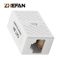 Adaptateur Réseau Femelle-Femelle Cat5e Cat6 8p8c, Répartiteur de Câble Ethernet, Coupleur en Ligne, Prolongateur pour RJ45