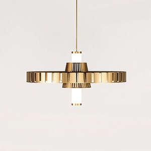 Luces de techo vintage Diseño Industrial iluminación hierro acrílico colgante LED araña para el hogar - Product Image 1