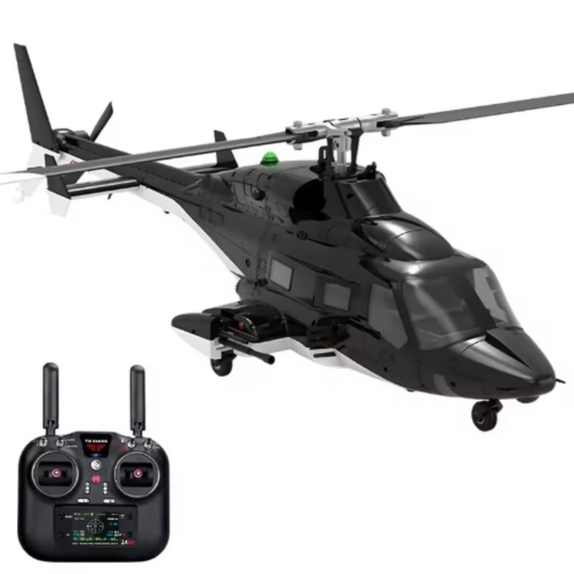 NEW SJY-F02S 1:33 Scale Electric GPS RC Helicopter Airwolf RTF Dual Brushless Motors (Optical Flow Flybarless) Outdoor 6G Metal