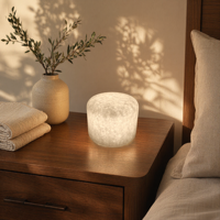 Lampe de nuit moderne en marbre naturel magnétique, commande tactile, intensité réglable, batterie portable, LED en marbre naturel