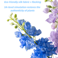 Fliegende Schwalben Gras-Seidenstoff Künstliche Blumen Realistische Handgefertigte Blumenreihe Hochzeitslocation-Dekoration Bankett-Dekoration