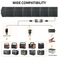Panneau solaire portable pliable 200W 20V, norme européenne, anti-fissuration, en matériau polymère aéronautique, pour le camping, la randonnée et les caravanes