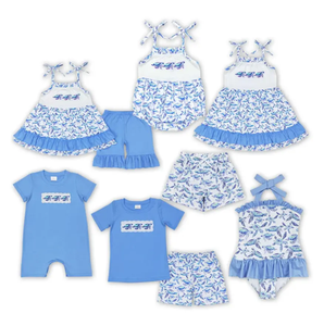 Conjunto de Dos Piezas para Niñas, Estilo Coquette, con Estampado Ecológico, Borde Festoneado Rosa, Casual, Spandex/Poliéster - Product Image 3