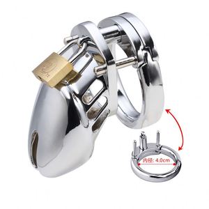 CB-3000 - Gaiola de bloqueio de galo curto de tira, gaiola de aço pequena, dispositivos de castidade de metal para homens gays - Product Image 3