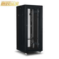 Armoire de serveur 28U, armoire réseau 19 pouces, rack de serveur avec roulettes, armoire de serveur de 600 mm de profondeur, équipement réseau