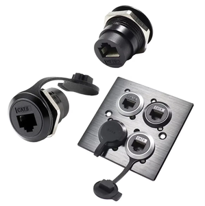 Conector de montaje en panel CAT6 Piezas de <span class=keywords><strong>telecomunicaciones</strong></span> RJ45 para instalaciones de <span class=keywords><strong>telecomunicaciones</strong></span> - Product Image 1