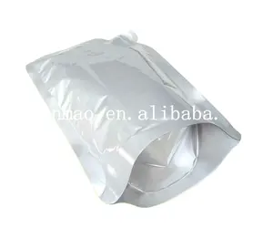 Aluminum stand up resealable bag with bottom gusset for detergent