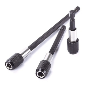 Adaptateur de tige de perceuse hexagonale à embout noir à dégagement rapide et auto-verrouillant, connecteur de tournevis allongé, lot de 3 pièces - Product Image 4