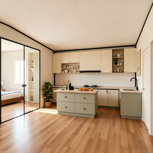Maison conteneur extensible 20 pieds 40 pieds, 2 chambres, cabane préfabriquée, Casas Contenedor avec grande porte vitrée pour usage résidentiel et <span class=keywords><strong>vacances</strong></span> - Product Image 2