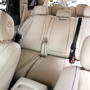 Fundas de Asiento Completas para Mercedes-Benz GLE350 Coupé 2021 -- Gris Plateado Perla con Beige - Product Image 4