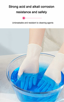 Gants en nitrile jetables sans poudre, mélange de vinyle PVC, personnalisables
