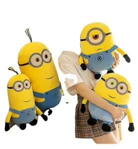 柠檬批发卡通动画小黄人Plushie玩具凯文·斯图尔特毛绒娃娃可爱电影黄色人物毛绒玩具