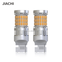 Jiachi-Ampoule LED CANBUS 7440 sans ventilateur W21W BA15S T25, lumière de signalisation automatique 27W, courant d'alimentation stable DC 12-24V 1156, lampe de voiture