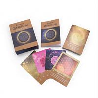 Jeu de cartes de tarot en papier recyclable avec impression de logo personnalisé et guide