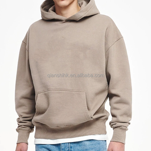 เสื้อฮู้ดผ้าคอตตอนแบบไม่มีสายสำหรับผู้ชายเสื้อแบบสวมศีรษะแนวสตรีทแวร์ผ้าเฟรนช์เทอร์รี่วินเทจออกแบบได้ตามต้องการโลโก้ได้100% - Product Image 6