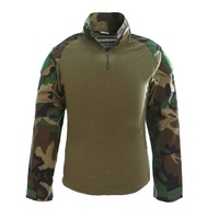 Veste tactique de combat respirante coupe-vent camouflage en sergé polyester/coton Rip-Stop durable