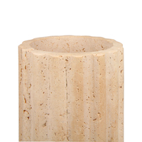 Nouveau moderne marbre Pot de fleur jardinière jardin Pots de fleurs pour plantes jardin décor luxe travertin marbre Style Vases à fleurs