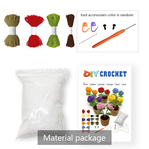 Boneka Crochet gambar tanaman buatan DIY kerajinan tangan kustom, buatan tangan, tersedia dengan harga grosir - Product Image 3