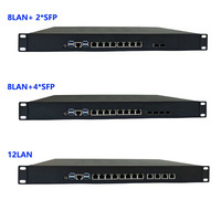 Appliance de sécurité réseau pare-feu 1U pour montage en rack, 8 ports 2.5G, 2 ports 10G SFP+, double alimentation optionnelle pour VPN d'entreprise, SD-WAN Edge