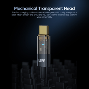 สายเคเบิล Toocki 100W ใช้งานง่าย พร้อมตัวเชื่อมต่อแบบมองเห็นได้ ตรวจสอบและเสียบใช้งานง่าย รองรับการส่งข้อมูลที่เสถียรสำหรับเครื่องเล่นเกม - Product Image 3