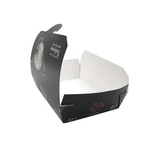 Caja para hamburguesas de papel blanco plegable, ideal para perritos calientes, al mejor precio y con entrega rápida. - Product Image 3