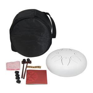 Tambor de Lengüetas de Acero de 8 Pulgadas Directo de Fábrica, 8 Notas, Percusión Relajante, Tambor de Mano Metálico para Meditación - Product Image 4