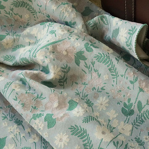 Productos listos Precio de promoción <span class=keywords><strong>barato</strong></span> Colores agradables disponibles Telas de brocado jacquard populares para prendas de vestir - Product Image 4