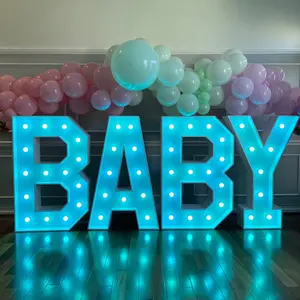 Wholesale Wedding Decor Lights Marquee Letter 3ft Led Big Numbers Giant Light Up Letters Led Marquee Number