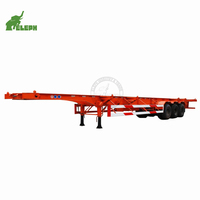 Semi-remorque squelette 3 essieux pour transport de conteneurs 20/40 pieds à vendre